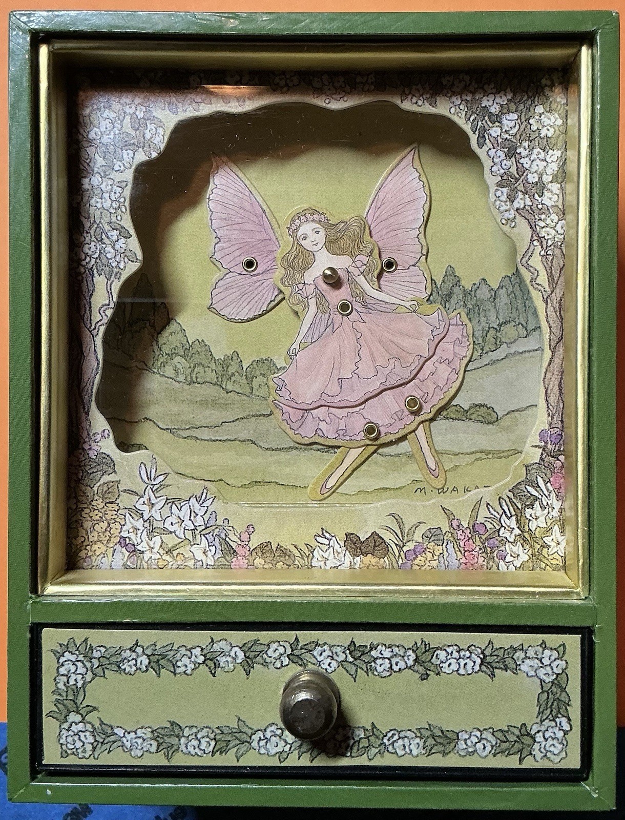 Vintage Mariko Wakatsuki Dancing Fairy Music Box - Great Shape