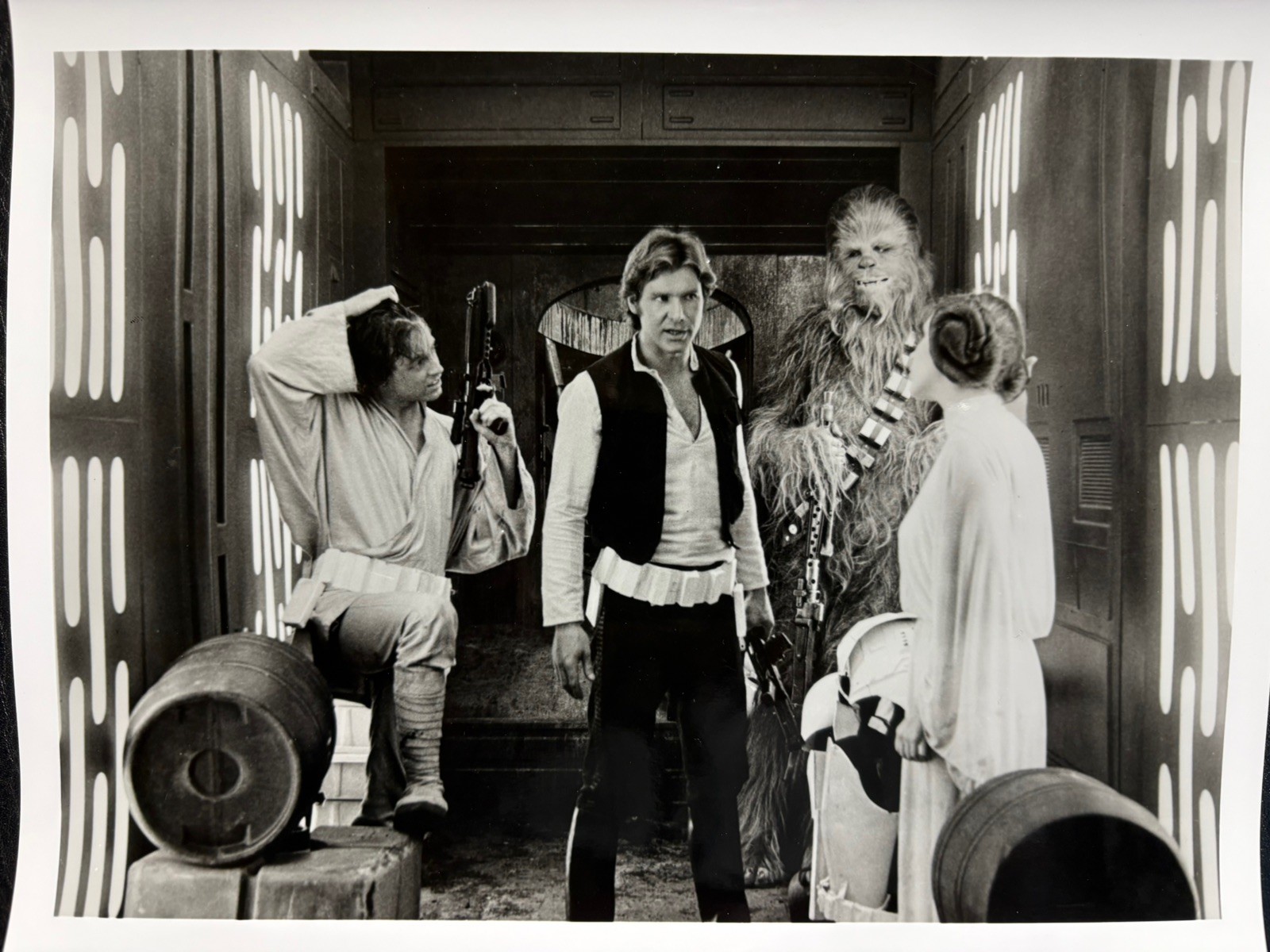 18 Star Wars Movie black & White Glossy 8x10 Photos Prints large lot of pics Vtg