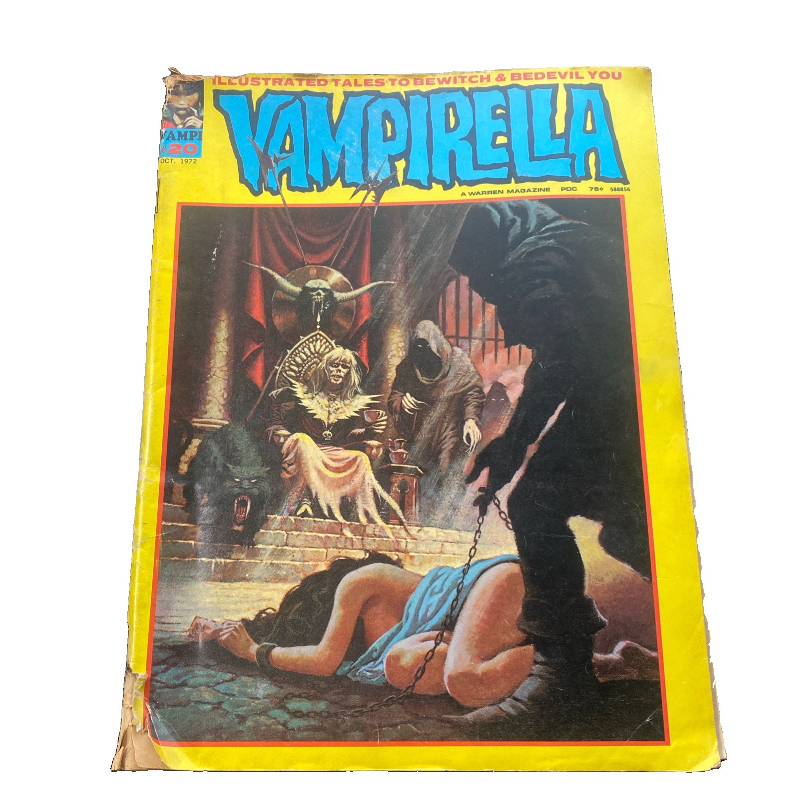 Warren Publishing Vampirella Issue 20 October 1972 Horror Comic Magazine Warren Publishing Vampirella Issue 20 October 1972 Horror Comic Magazine