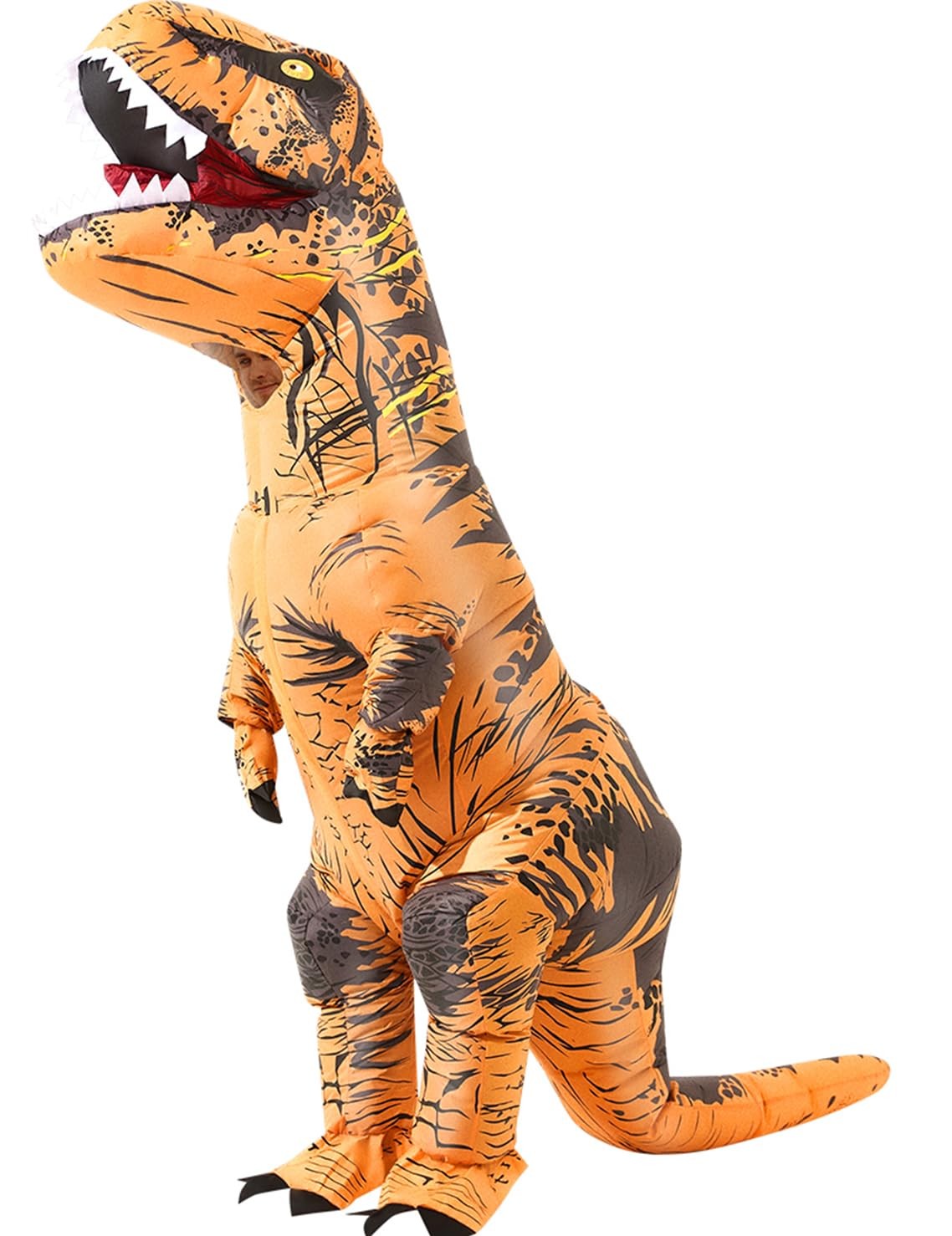 miwhse Halloween Inflatable Dinosaur Costume Adult Fancy Large, Brown