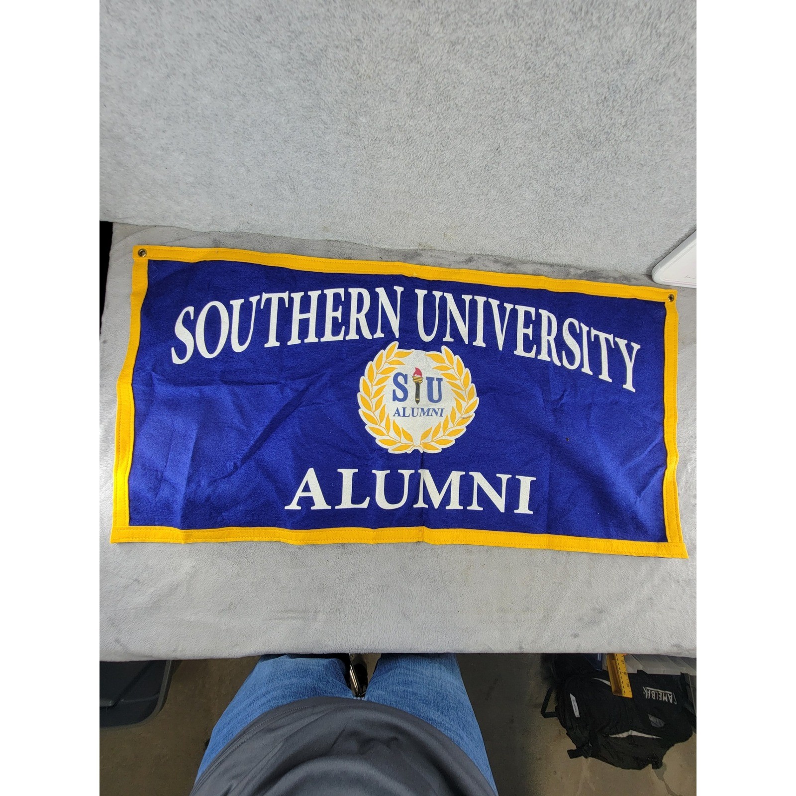 Southern University Alumni Felt Banner Collegiate Pacific Blue Gold Made in USA