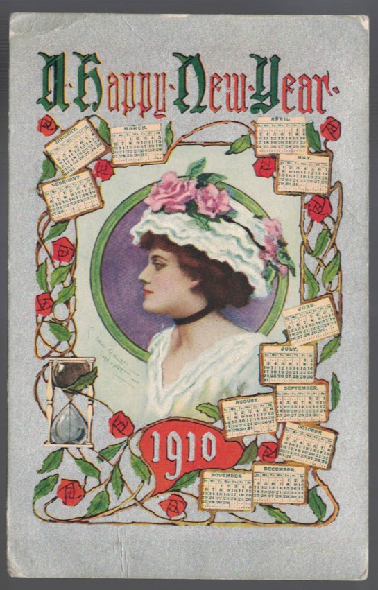 PC-5233**Vtg. PC 1910**A Happy New Year** Dorchester, Iowa
