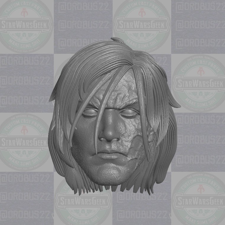Kaine Parker v2 Spider Clone custom head for 1:6 1:10 1:12 1:18 action figures