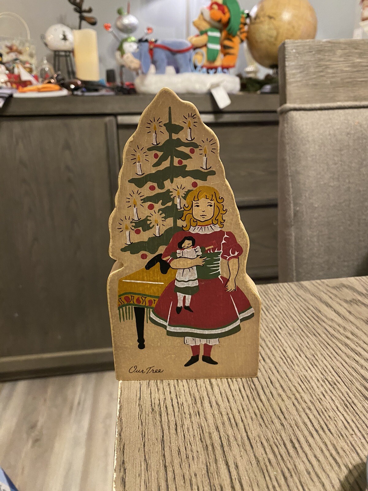 LITTLE DOLLS CHRISTMAS WOOD\'N MEMORIES 1991 Overly-Raker