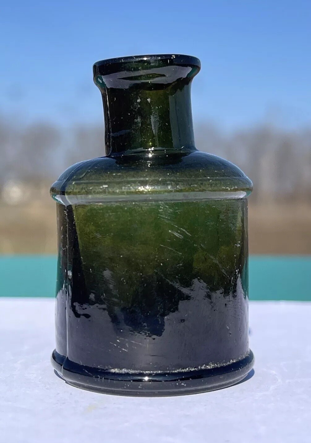 Pre-1900s Antique inkwell «1/16 F»