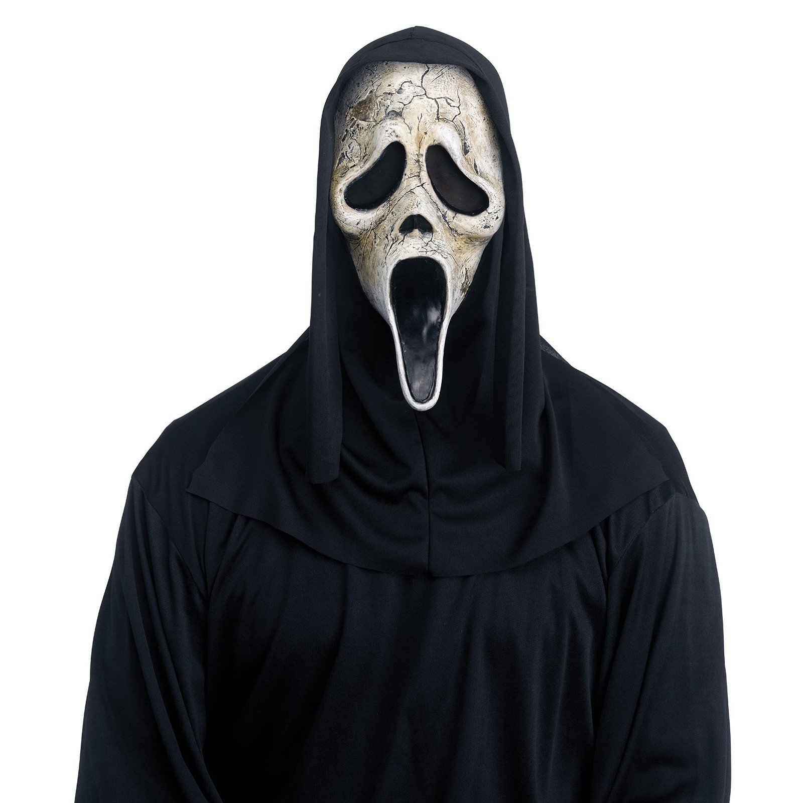 Scream Ghost Face 30th Anniversary Mask/ Shroud  Adult Glow in the Dark
