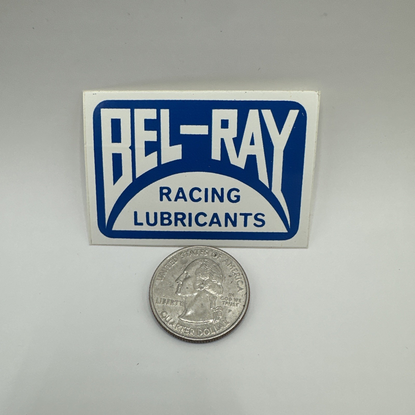 Vintage Bel-Ray Racing Lubricants Sticker Original Decal BLUE 1.5\ Vintage Bel-Ray Racing Lubricants Sticker Original Decal BLUE 1.5\