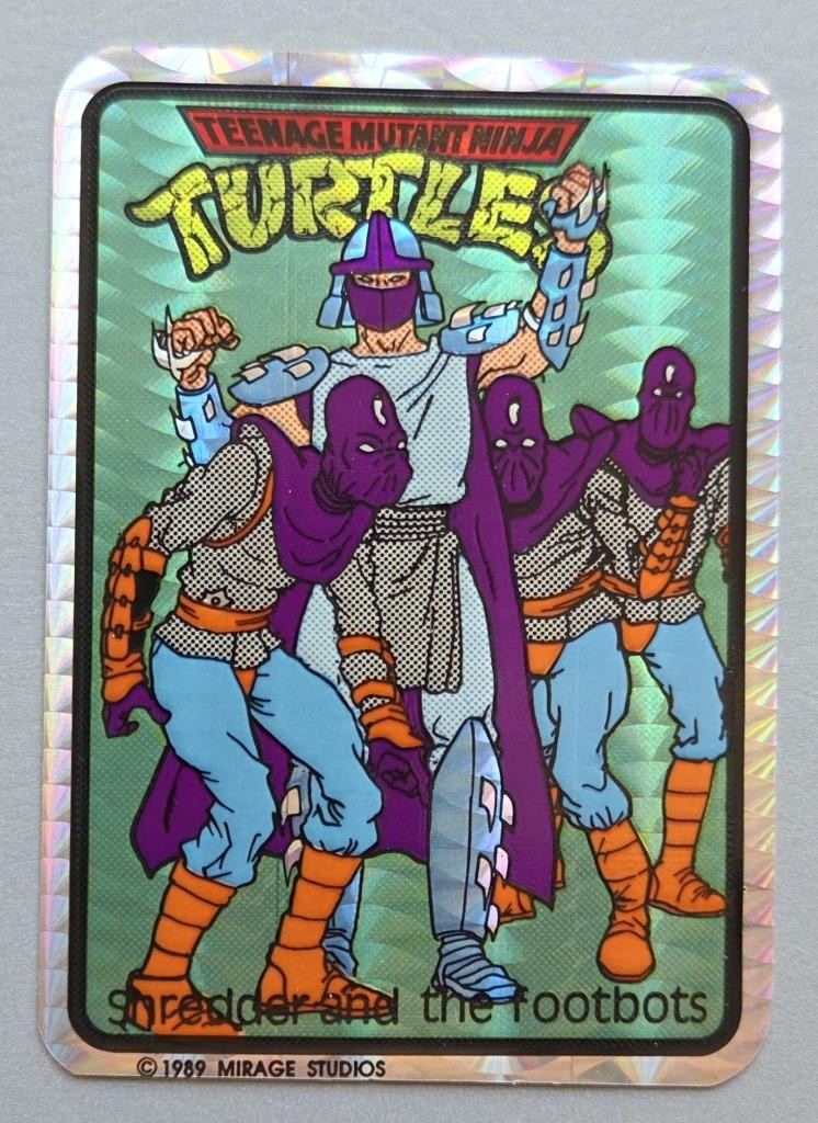 Rare VTG Prism 1989 TMNT Shredder & Footbots Vending Machine Sticker Collectible Rare VTG Prism 1989 TMNT Shredder & Footbots Vending Machine Sticker Collectible