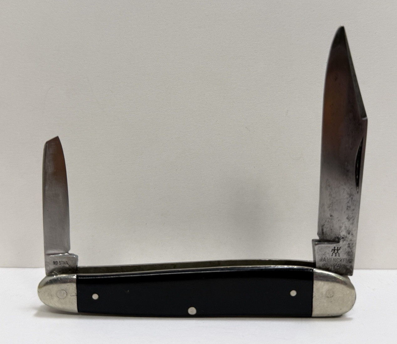 Vintage JA Henckels 1751 2 Blade Knife Thick Main Blade