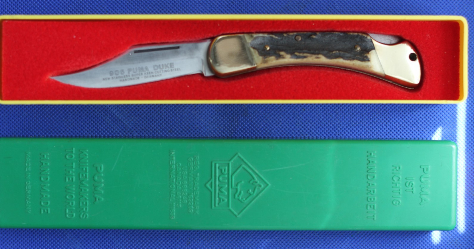 Vintage Puma Duke 905 Stag Lockblade, NOS, NIB 1975 Vintage Puma Duke 905 Stag Lockblade, NOS, NIB 1975