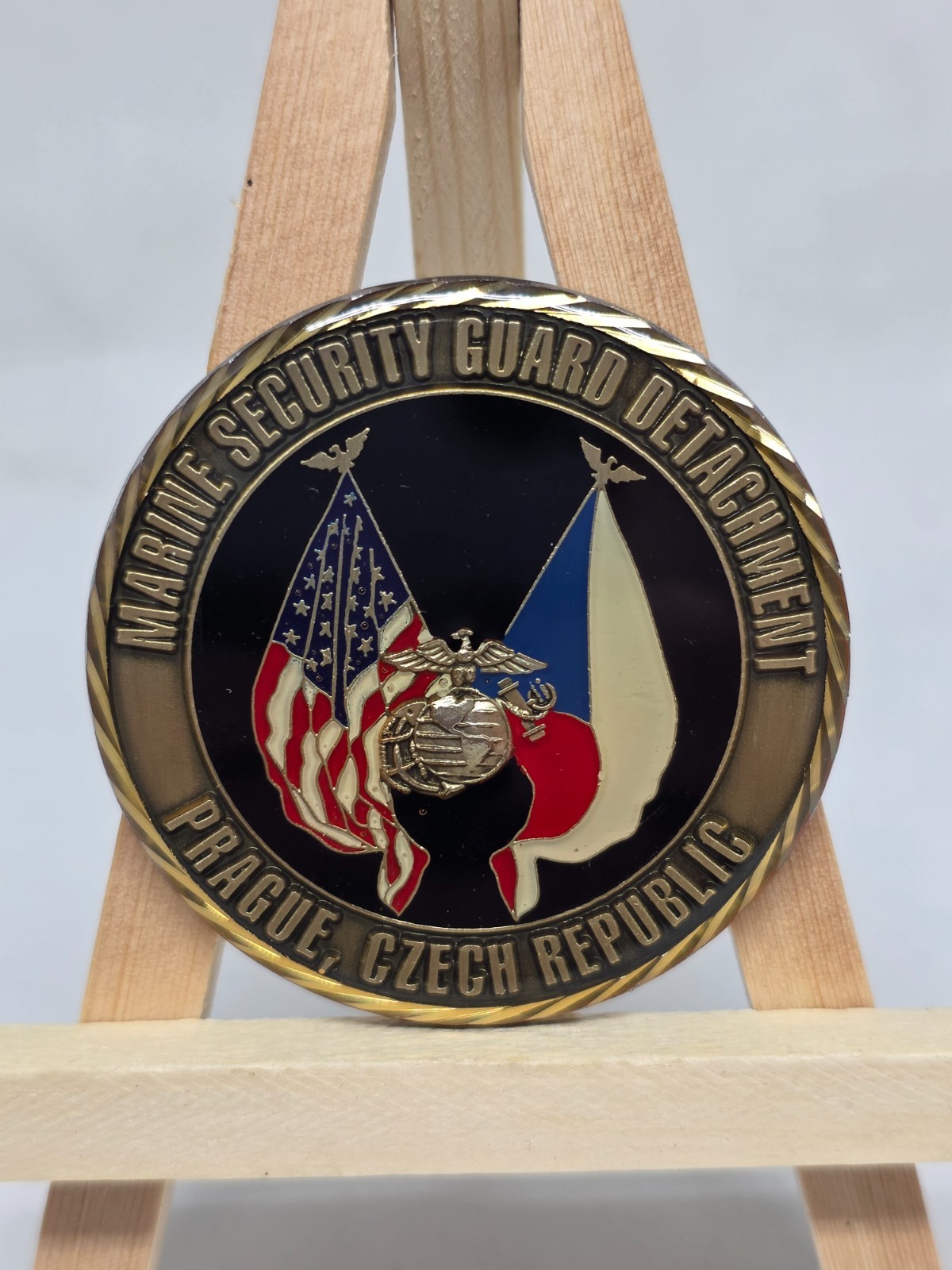 US Marine Security Guard Detachment Prague Czech Republic Challenge Coin MSG US Marine Security Guard Detachment Prague Czech Republic Challenge Coin MSG