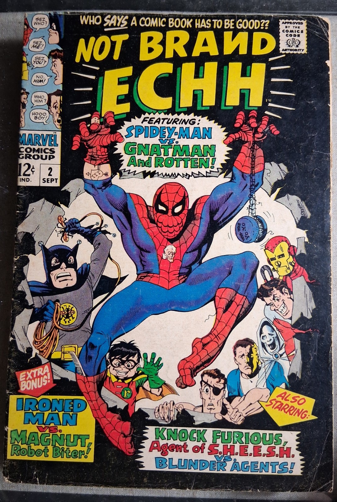 Not Brand Echh #2 1967 Marvel Silver Age Spider-Man Batman Parody Stan Lee 12c