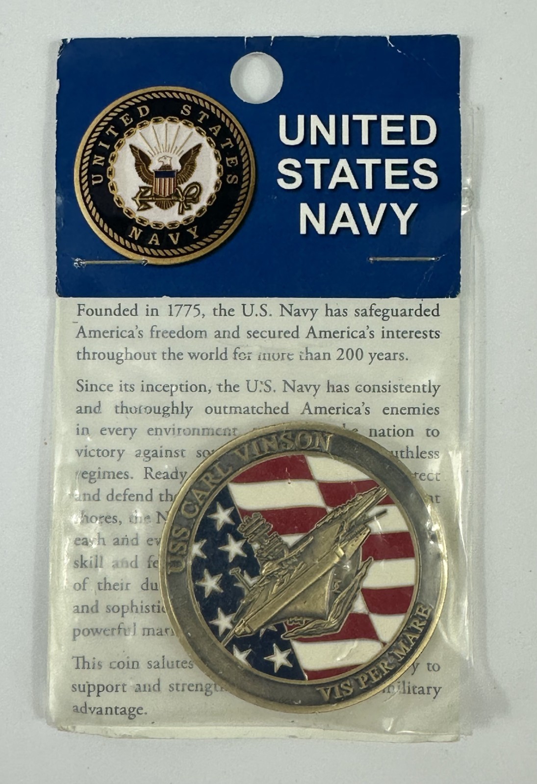 USN USS Carl Vinson CVN-70 Challenge Coin New