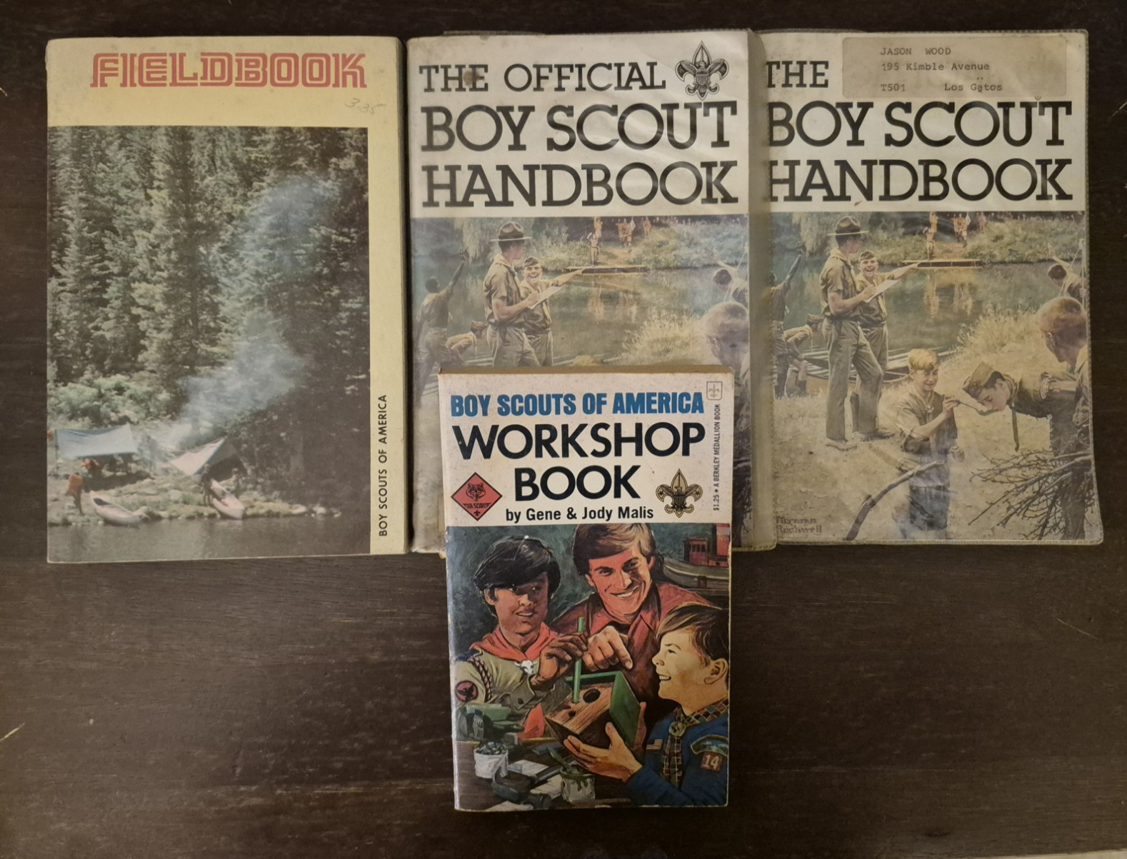 VINTAGE Boy Scouts of America BSA Book Lot of 4 - Handbooks Fieldbook  Workshop