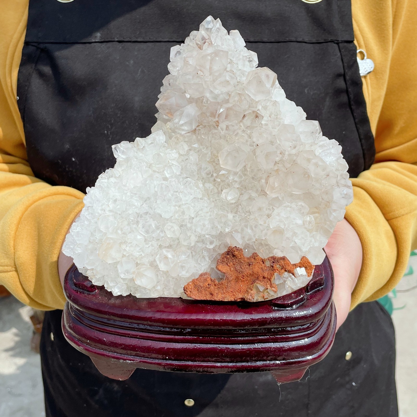 ALL 3.2LB Natural Clear Quartz Cluster Crystal Mineral Point Healing G6752