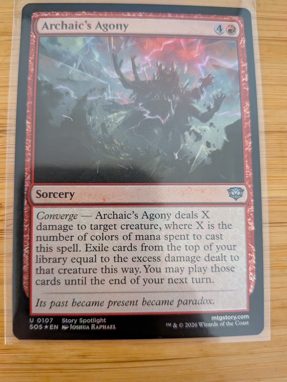 MTG Archaic\'s Agony (FOIL) 0107 Secrets of Strixhaven M/NM Free UK P&P