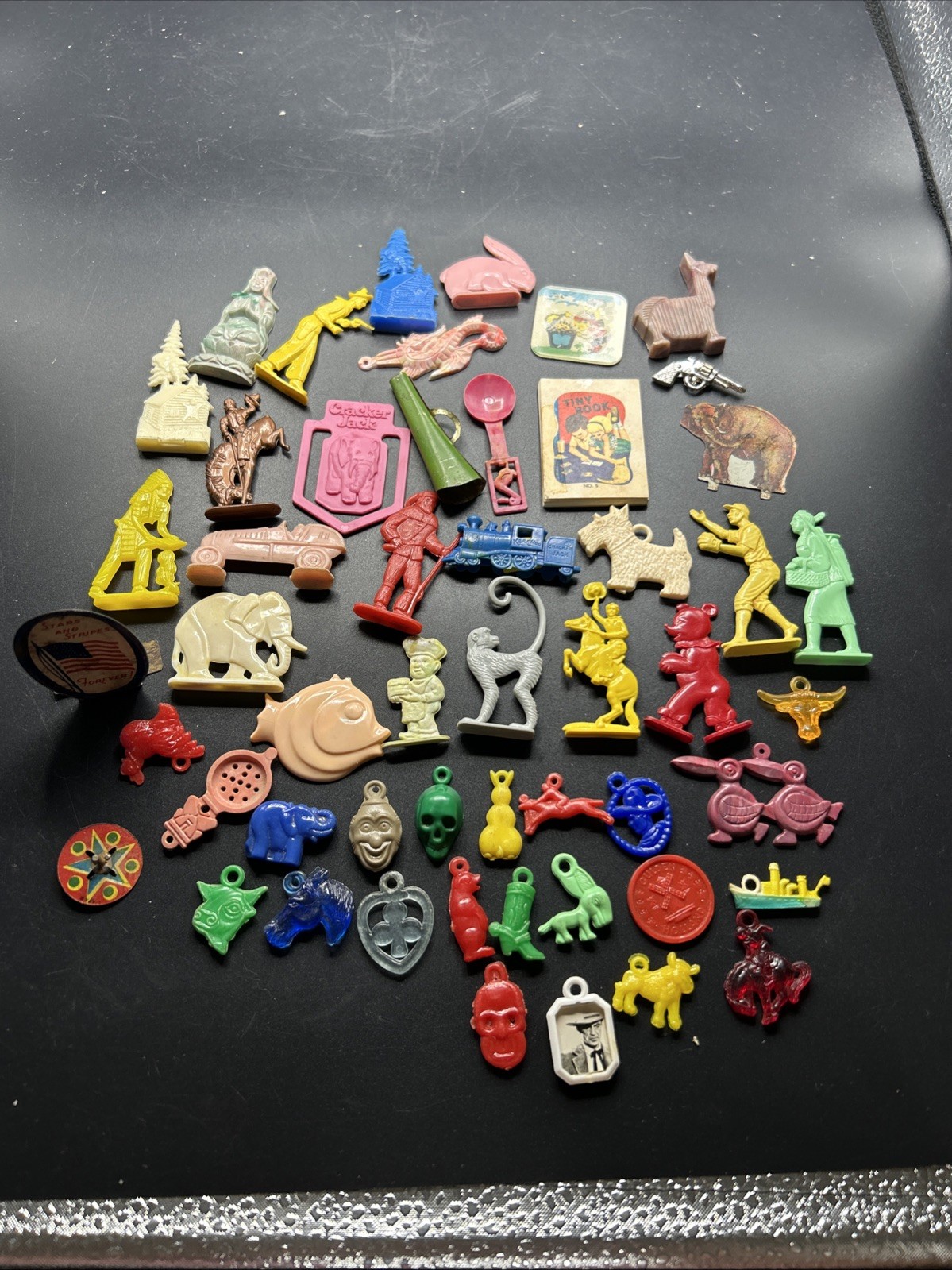 Vintage Lot of 52 Cracker Jack Gumball Prizes Trinkets 