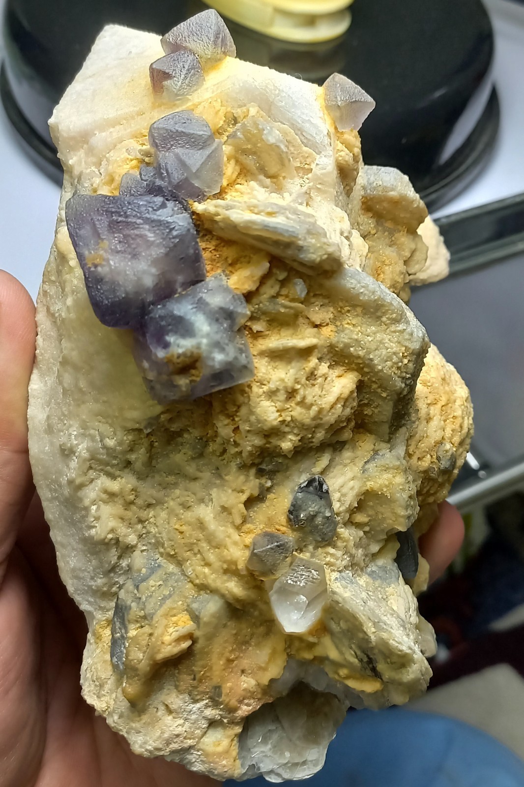 Aesthetic Collectors Combo of Fluorite with Topaz and Feldspar :934G