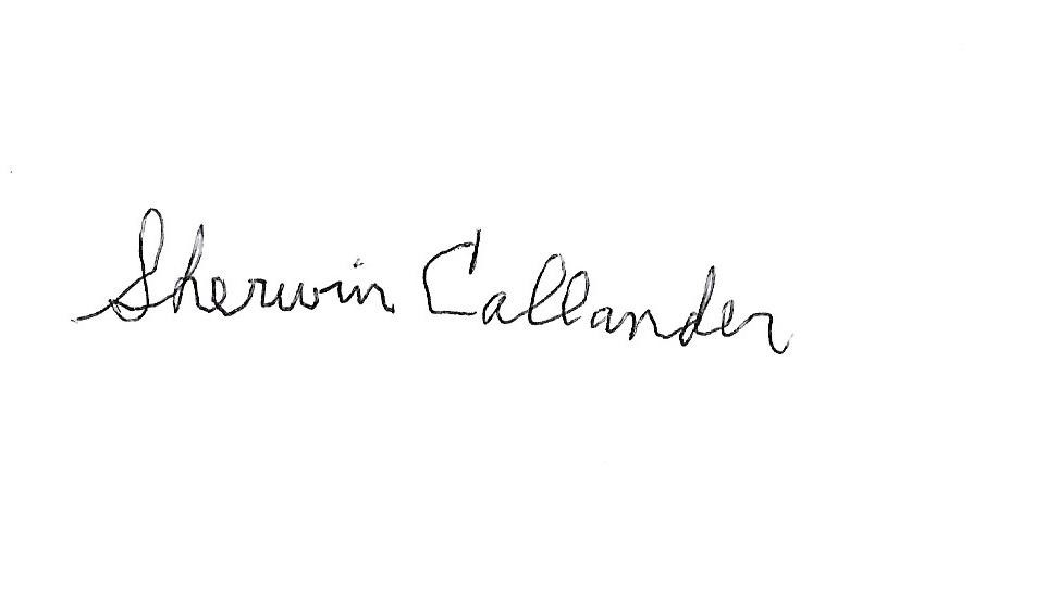 Sherwin Callander signed 3x5 index card WW II D-Day European Theater COA LOOK
