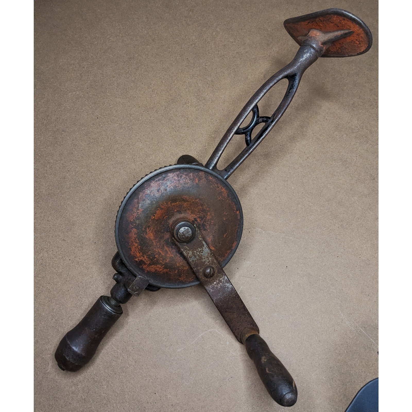 Antique 1920s Shoulder Brace Manual Drill Goodell-Pratt Works