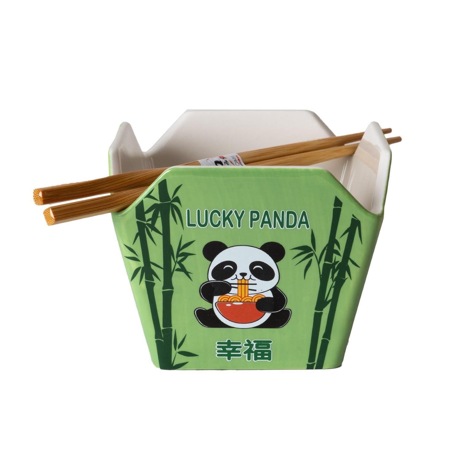 Urban Tokyo Chinese Takeout Porcelain Bowl with Chopsticks – 18oz, Hungry Panda Urban Tokyo Chinese Takeout Porcelain Bowl with Chopsticks – 18oz, Hungry Panda