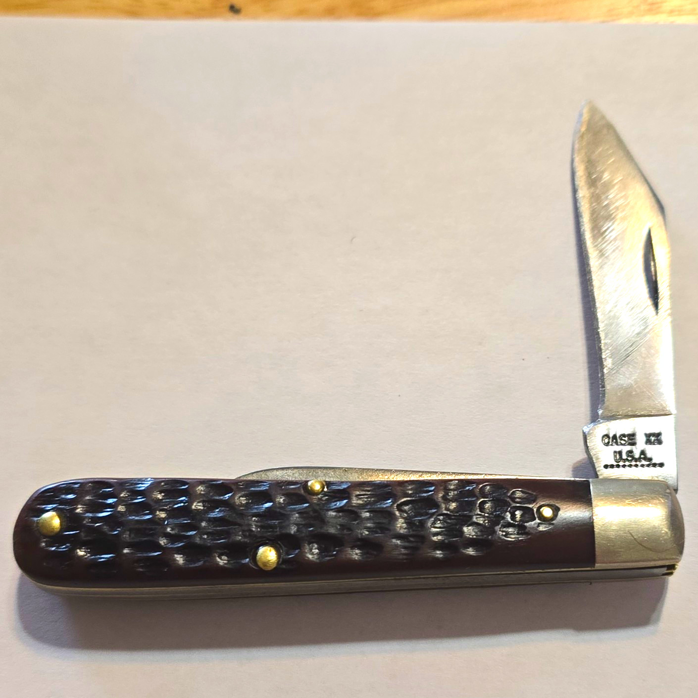 Case XX 6202 1/2 10 dot. Black Bone Handle 2-Blade Pocketknife. 1970. Case XX 6202 1/2 10 dot. Black Bone Handle 2-Blade Pocketknife. 1970.