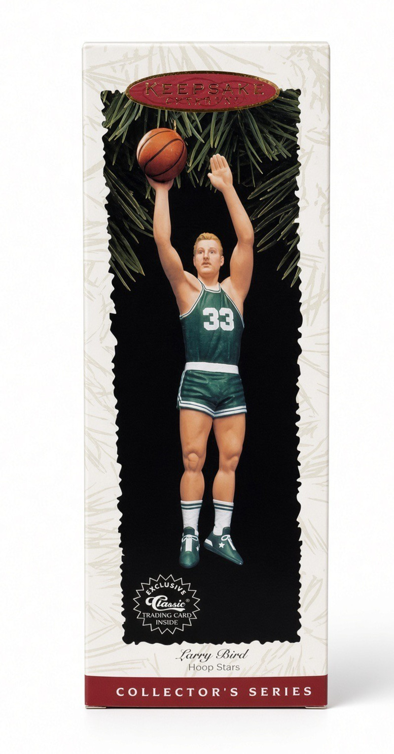 1996 Hallmark Keepsake Ornament Hoop Stars Larry Bird Boston Celtics