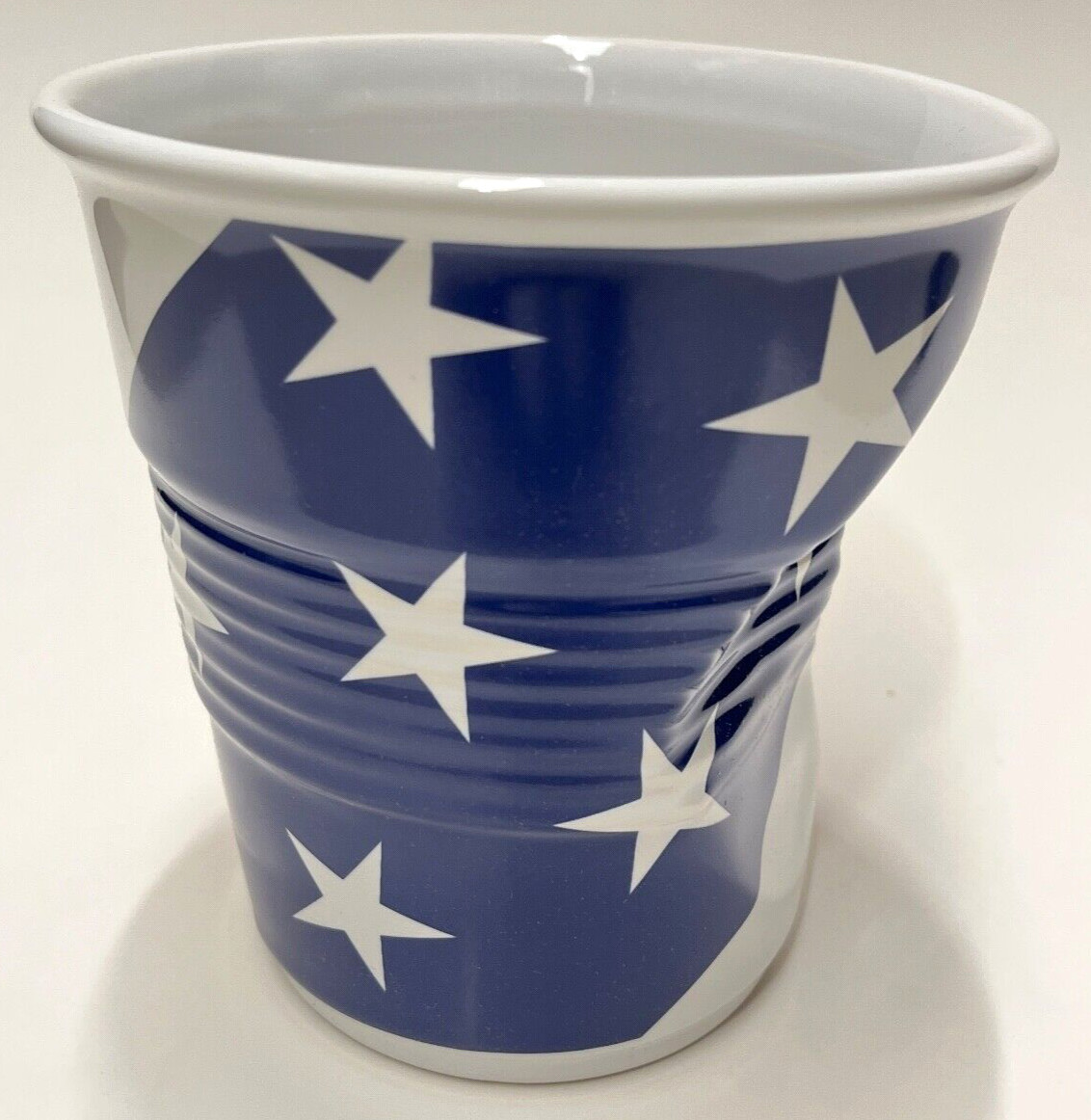 Revol Porcelain 646101 Crumple Cup America US Flag Ice Bucket Buffet France