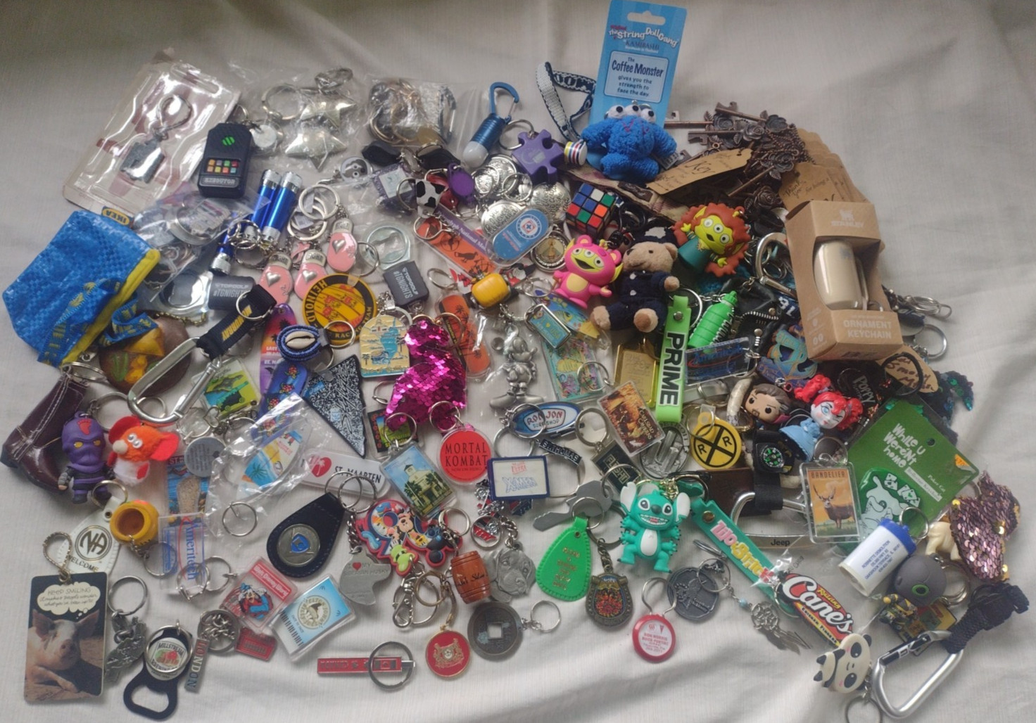Huge Keychain Lot Modern & Vintage