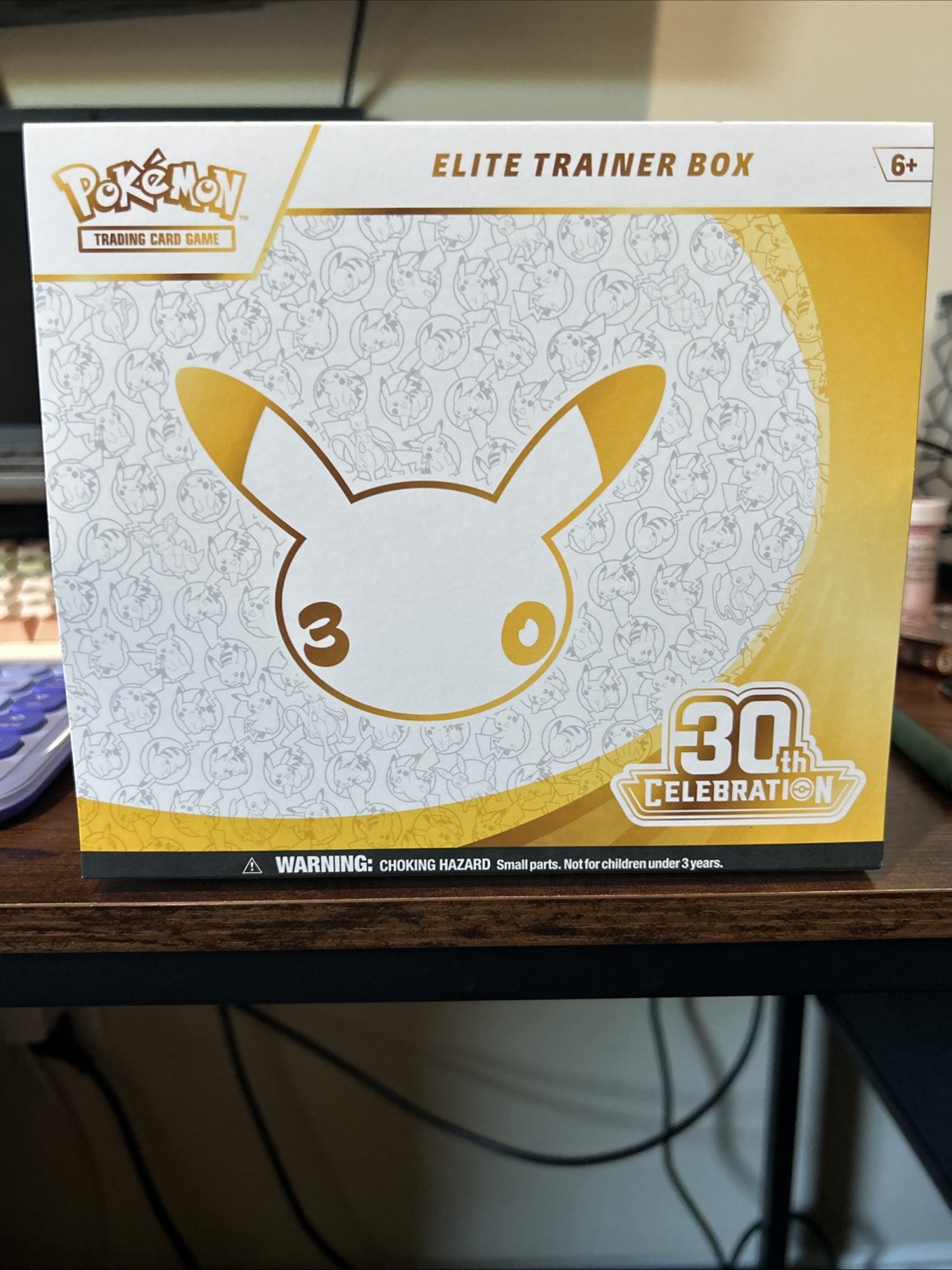 Pokémon ETB Empty Card Storage Box 30th Anniversary with Player Guide Booklet