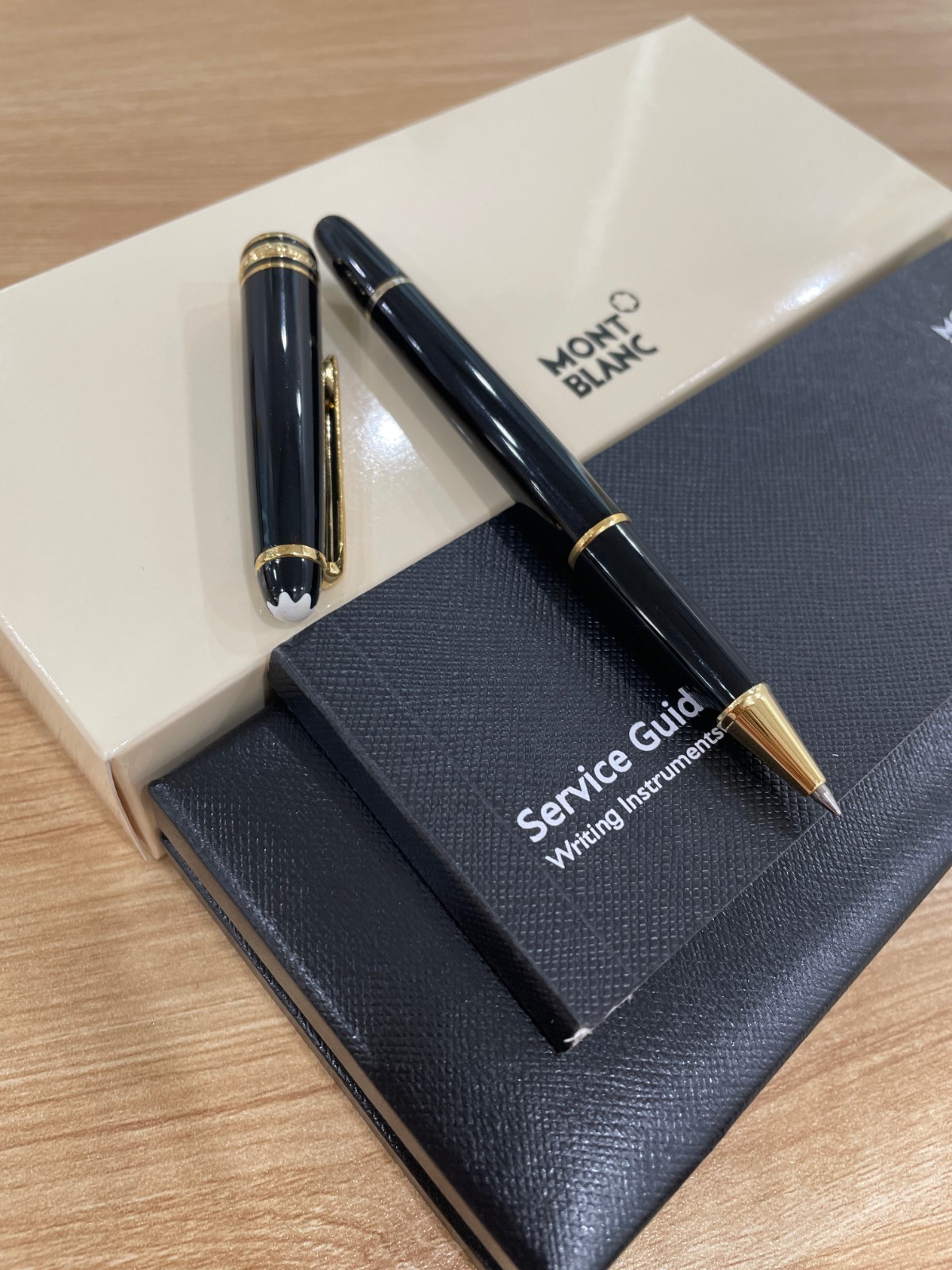 NEW Original Montblanc Meisterstuck 163R Classique Black Gold RollerballPen 2026