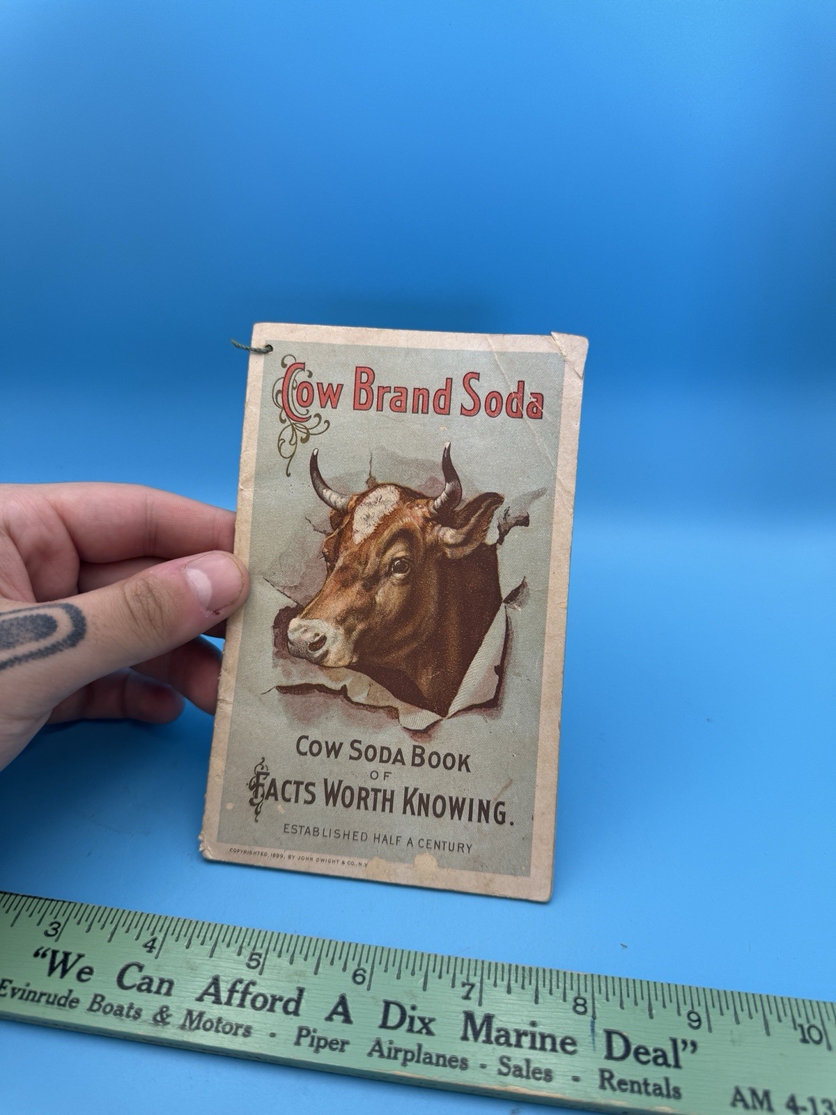 Dwight’s Cow Brand Soda Booklet (1899) Soda Book & Facts Worth Knowing Pamphlet