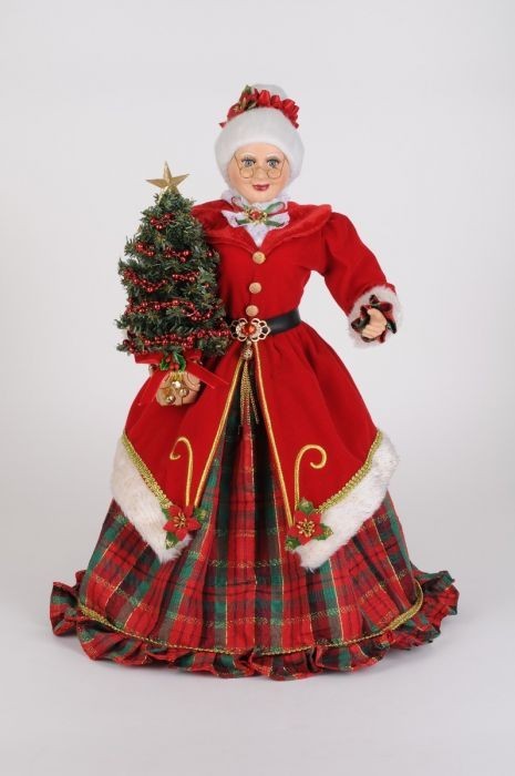 Karen Didion Originals The Lighted 20 Inch Traditional Mrs Claus CC20-63R