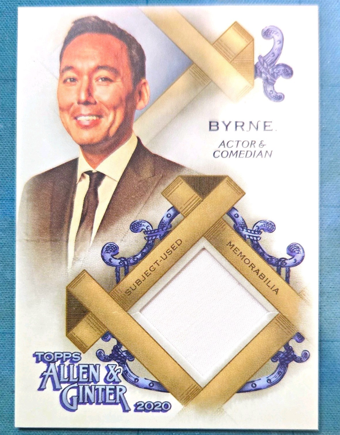 Topps 2020 Allen & Ginter Steve Byrne FSRA-SB Memorabilia Relic Card