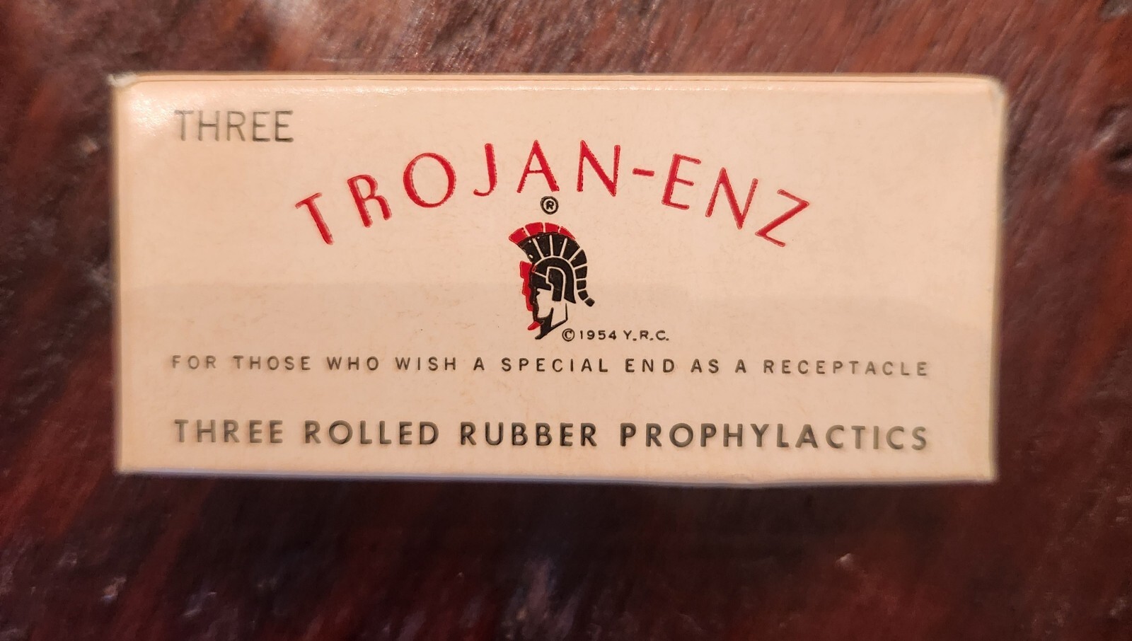 Vintage Trojan-enz Rolled Rubber Prophylactics No. 100 2 Inside