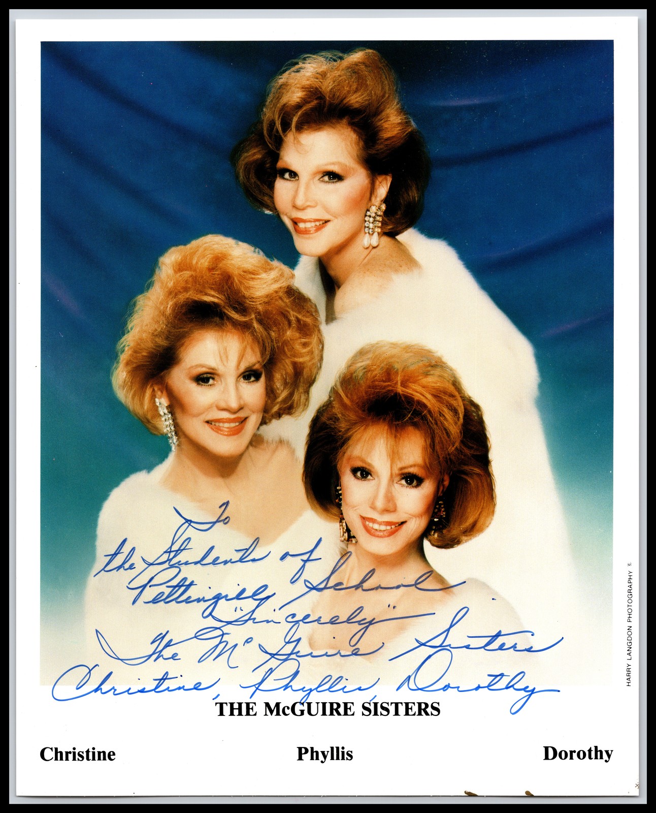 The McGuire Sisters - 8x10 Photo - Signed | Autograph (b)