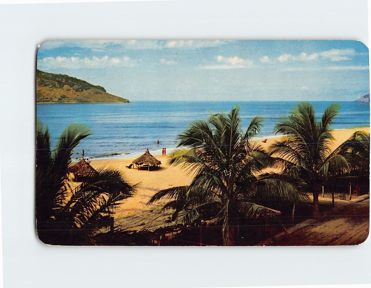 Postcard Las Gaviotas Beach in Mazatlan Mexico