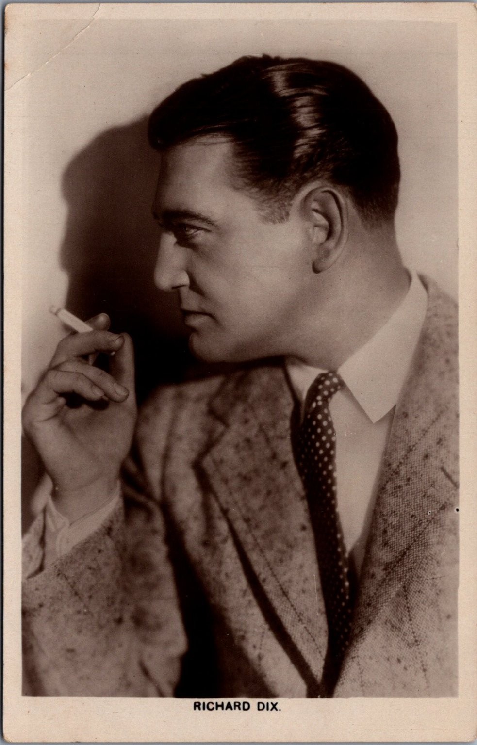 Richard Dix Real Photo Postcard RPPC British Picturegoer Series No 85c