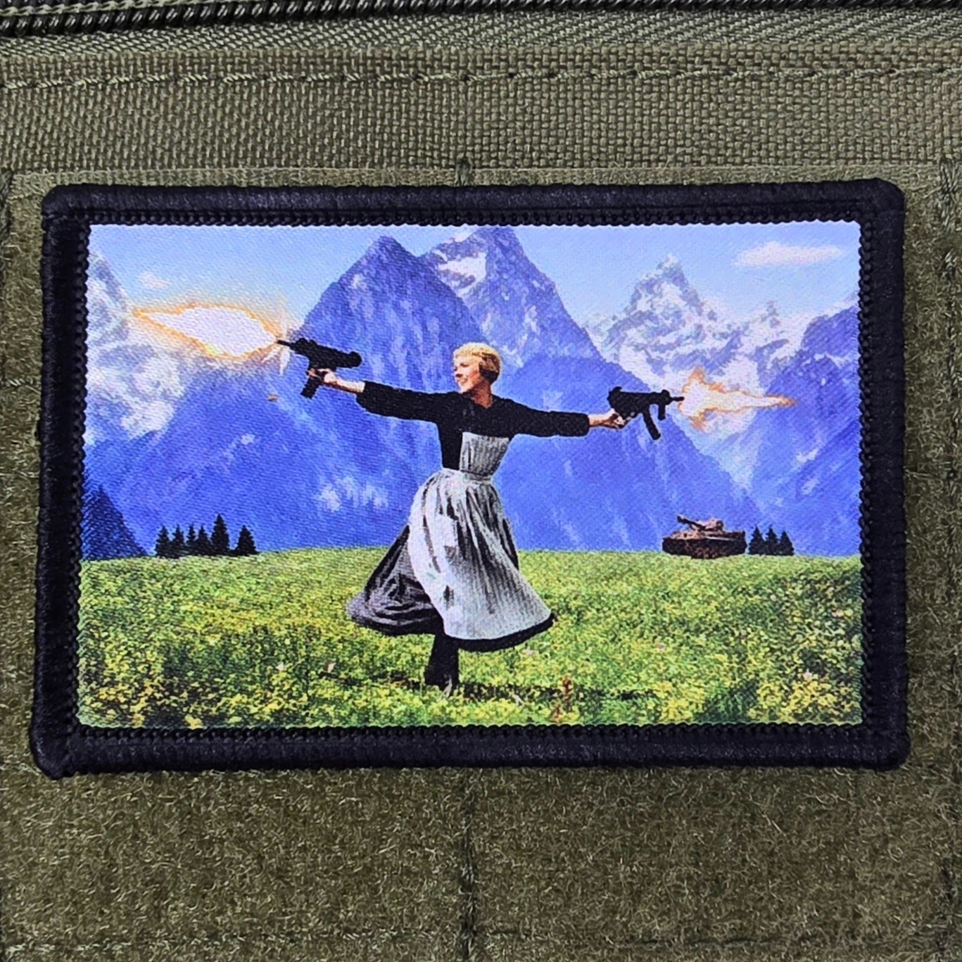 Sound Of Music Patch Guns Moral Tactical Meme Military Army Hook & Loop 3x2