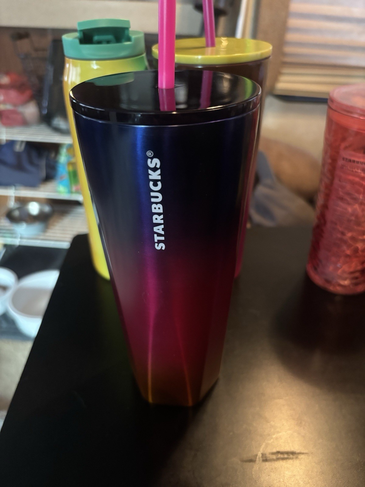 New Super Rare Gold Starbucks 2022 Unique Shape And Color Tumbler 24 oz Siren New Super Rare Gold Starbucks 2022 Unique Shape And Color Tumbler 24 oz Siren
