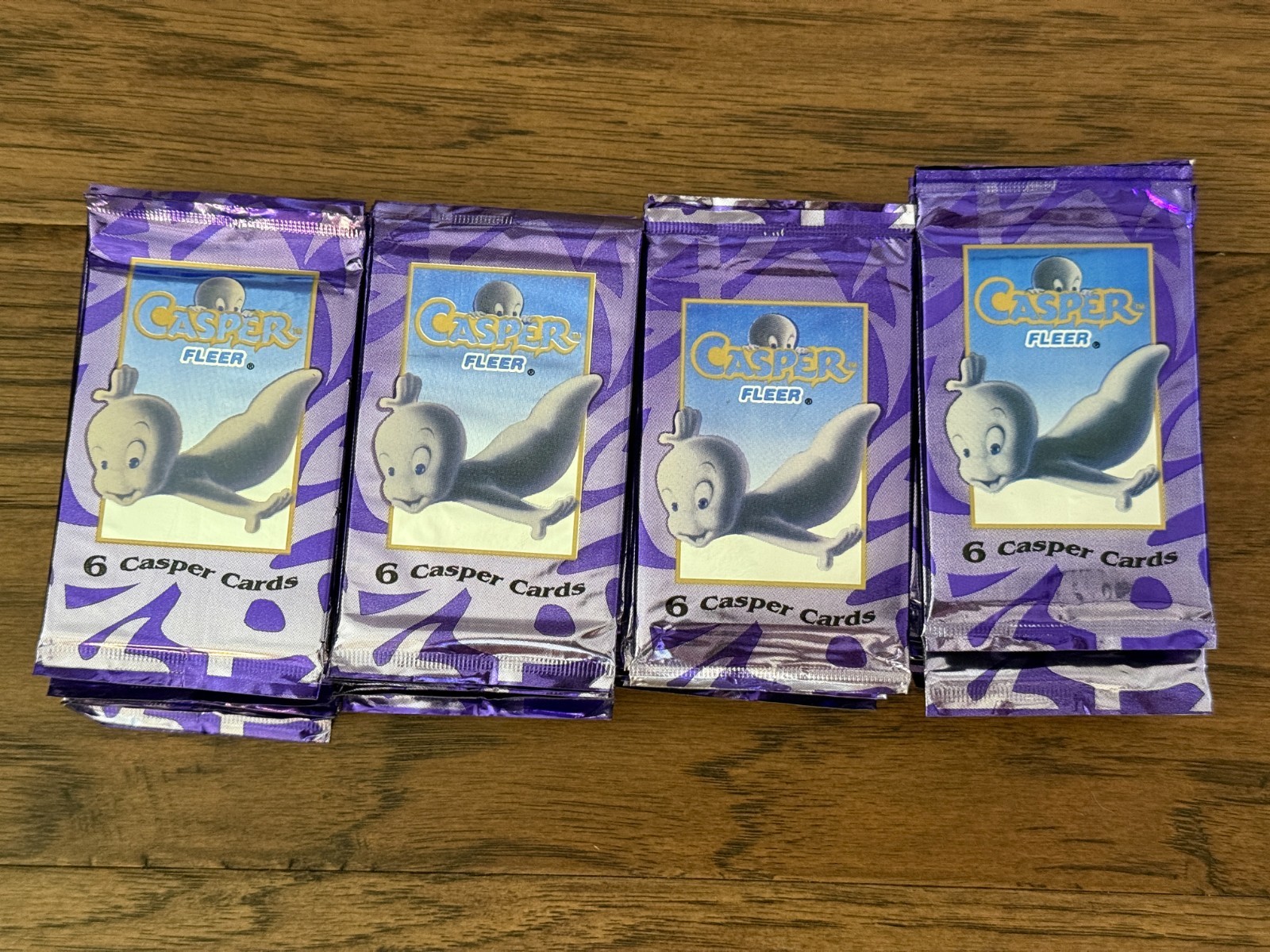 (50 PACKS) 1995 FLEER CASPER FACTORY SEALED PACK LOT TRADING CARDS (6 CARDS PER)