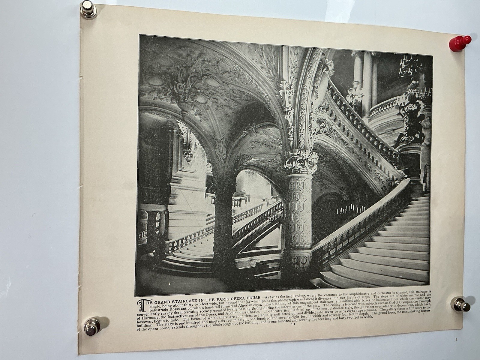 1894 Photogravure – Grand Opera House Paris – Palais Garnier