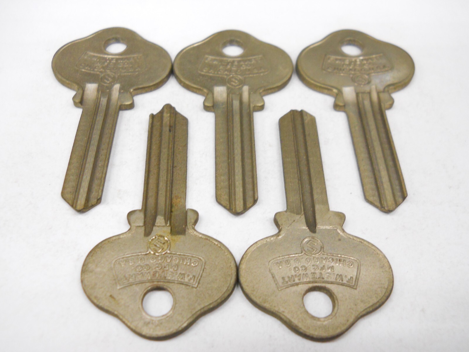 F.W. Stewart 952 Key Blank Fits Sargent locks 1007 Lot of 5