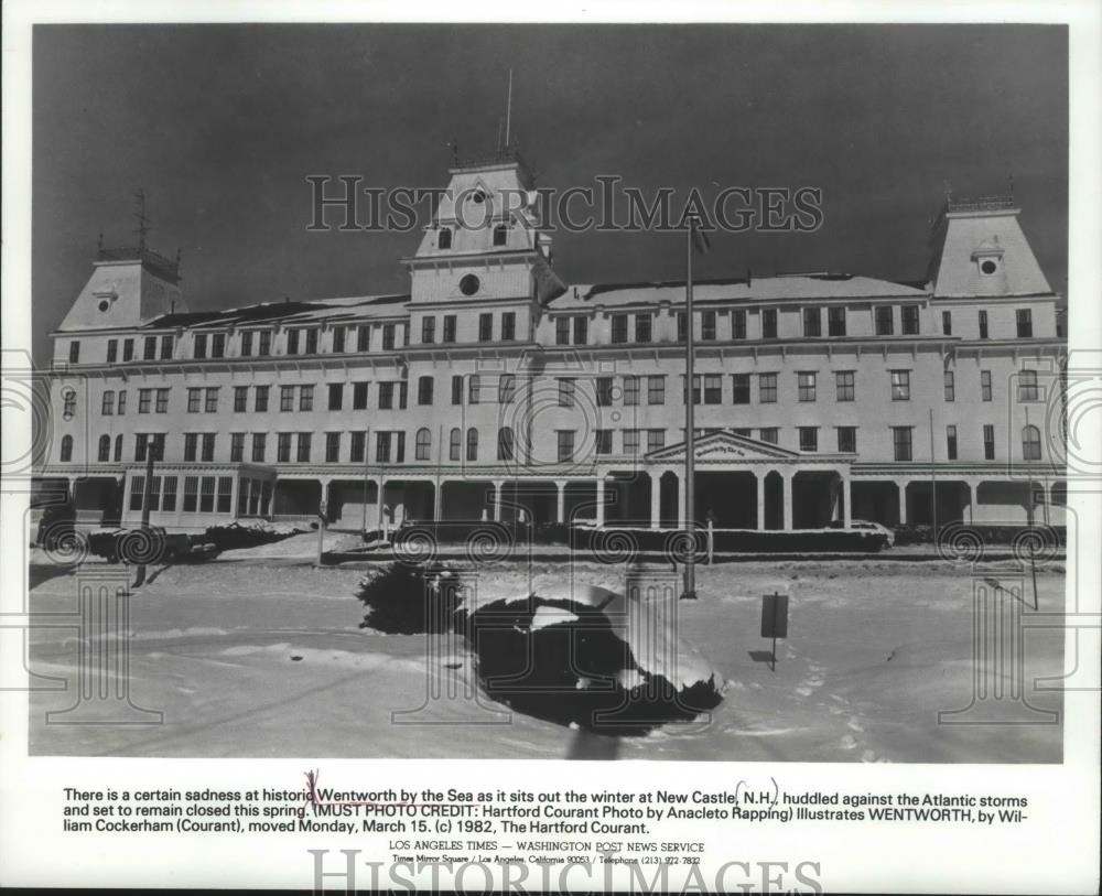 1982 Press Photo Historic Wentworth by the Sea, to remain closed, New Hampshire.