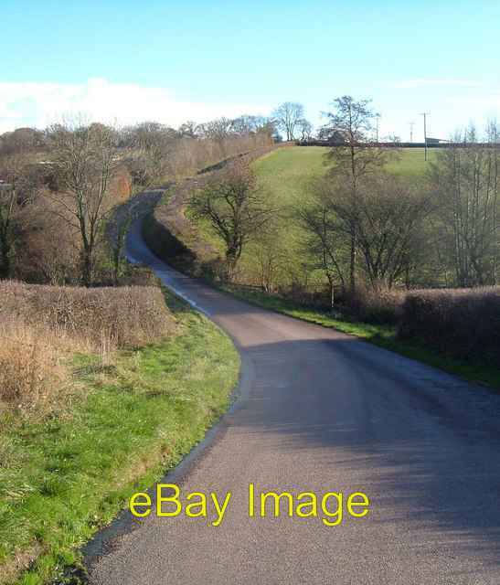 Photo 6x4 Southcombe Hill Crockernwell The lane from Pitton Cross swoops  c2006