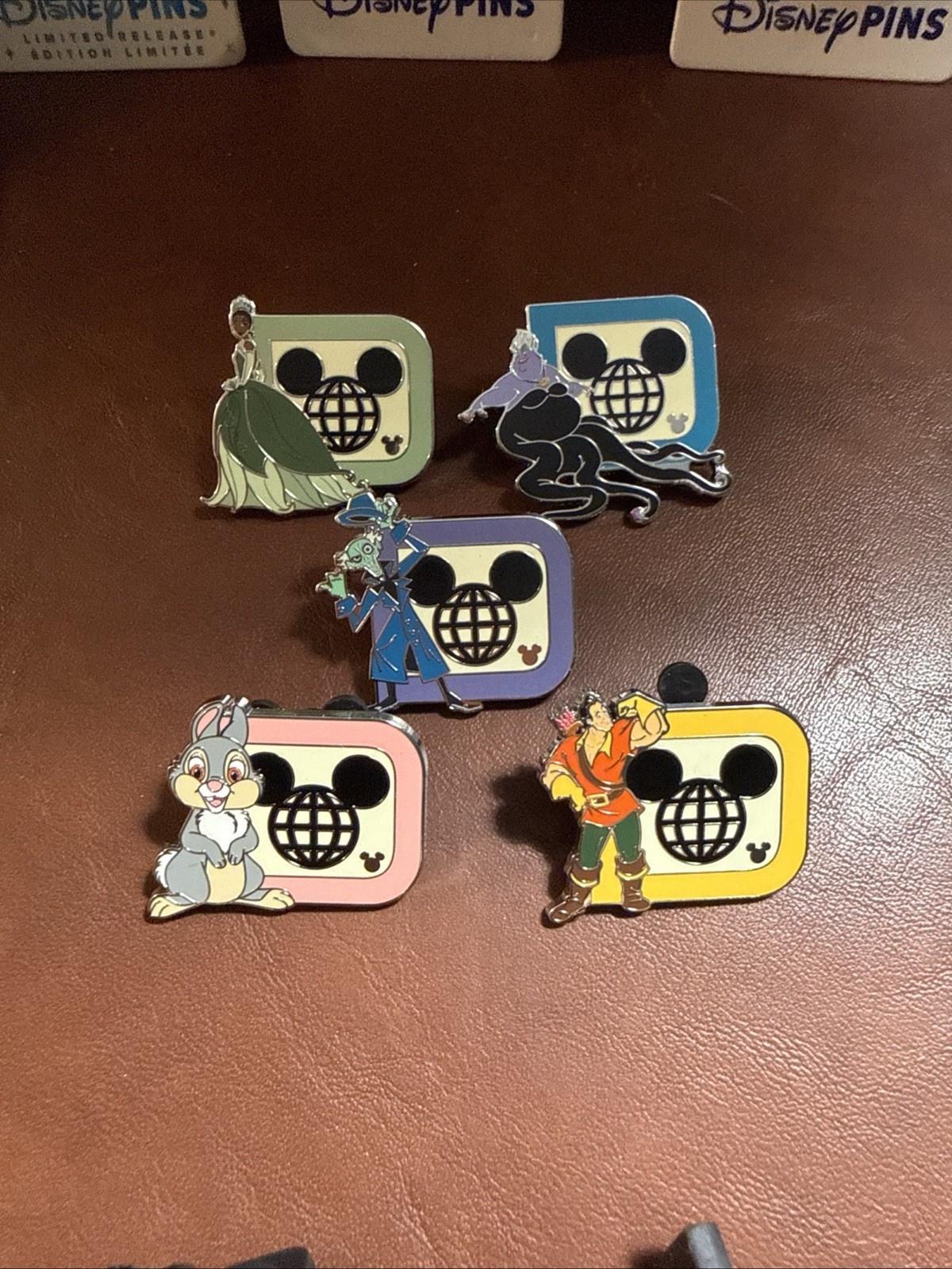 2025 WDW Hidden Mickey Walt Disney World D Pin Wave A - Set Of 5
