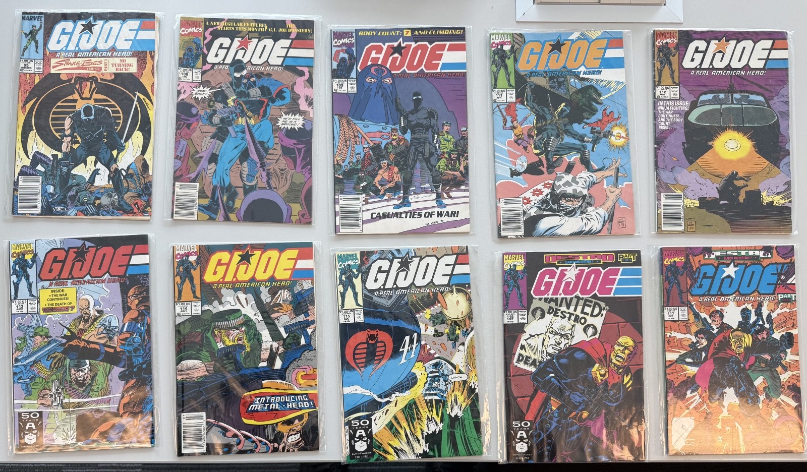 G.I. Joe comic book lot all VG/F, more photos available upon request.