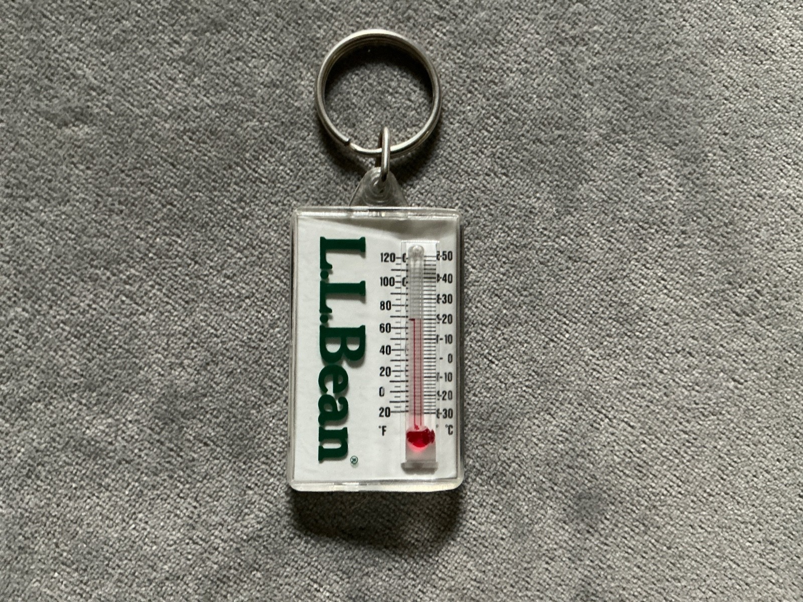 Vintage LL Bean Early Winters Thermometer Vtg Keychain