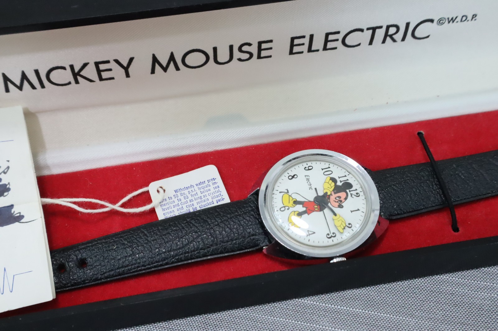 RARE Timex Mickey Mouse Electric Watch w/ Original Box - Movement Untested