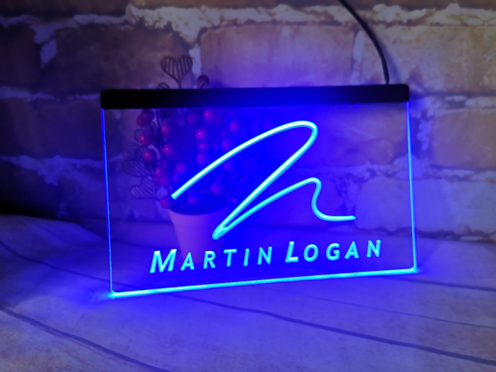 Martin Logan LED Neon Light Sign for Audio store or service studio home theater